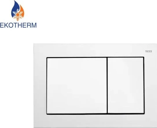 TECE TECEbase WC-Betätigungsplatte für Zweimengentechnik 214x145x18mm weiß glänzend