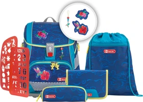 Step by Step 2in1 Plus Reflect Rainbow Colibri Schultaschen-Set, 6-tlg.