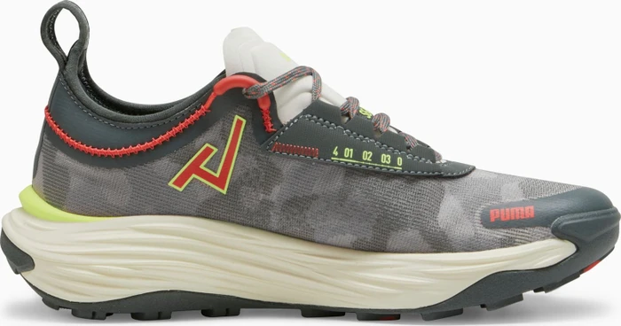 Puma Voyage Nitro 3 mineral gray/active red/lime pow (Damen)