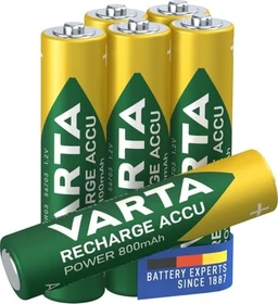 Varta Recharge Accu Power Micro AAA NiMH 800mAh, 6er-Pack