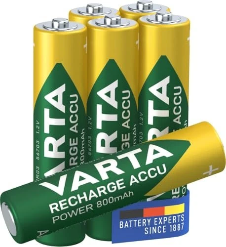 Varta Recharge Accu Power Micro AAA NiMH 800mAh, 6er-Pack