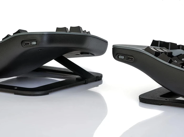 Kinesis Advantage 360 Professional Split Mechanical Keyboard, grau/schwarz, Gateron BROWN, USB/Bluetooth, US