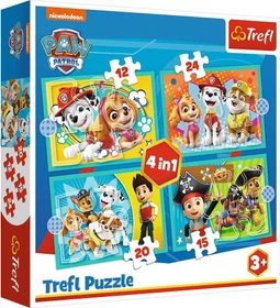Trefl Puzzle Happy Paw Patrol team 4in1