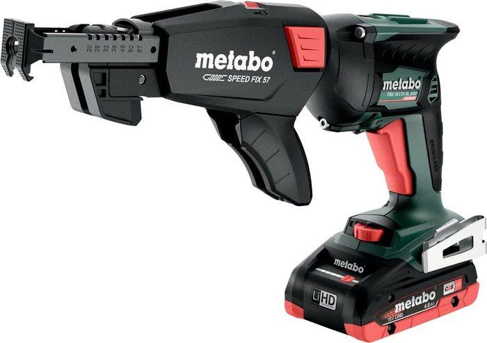 Metabo TBS 18 LTX BL 5000 Akku-Trockenbauschrauber inkl. Koffer + 2 Akkus 4.0Ah