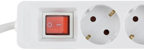 REV Ritter Powersplit-Steckdosenleiste 3+1, 4-fach, 2m, weiß