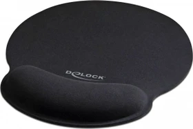 DeLOCK Ergonomisches Mauspad mit Handballenauflage, 252x227mm, schwarz (12559)