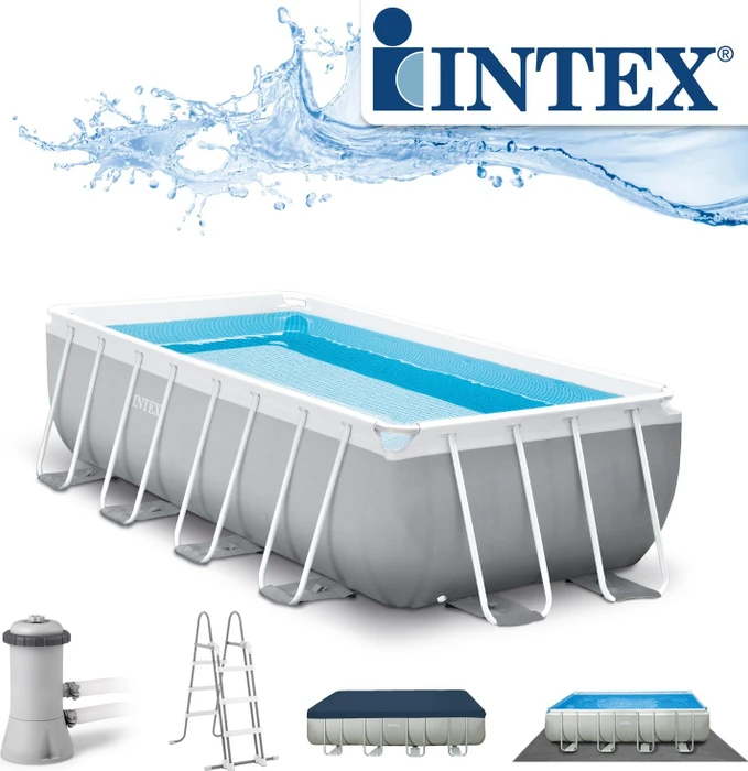 Intex Prism Frame Pool Set rechteckig 488x244x107cm