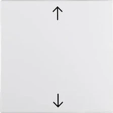 Berker S.1/B.3/B.7 Wippe mit Aufdruck Symbol Pfeile, polarweiß matt