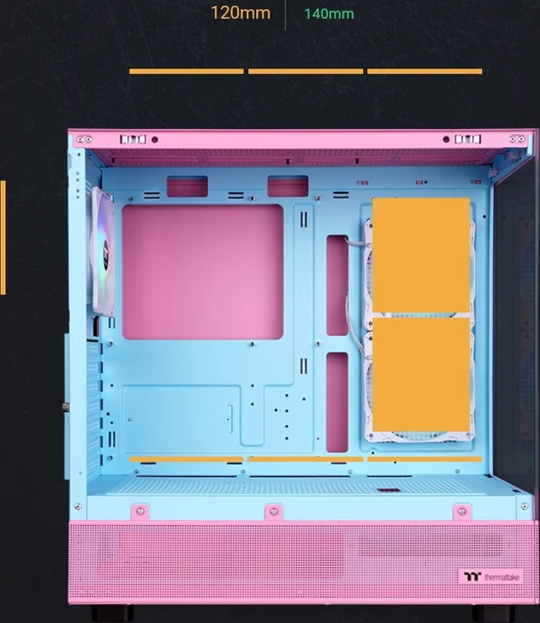 Thermaltake View 270 Plus TG ARGB Bubble Pink, rosa, Glasfenster