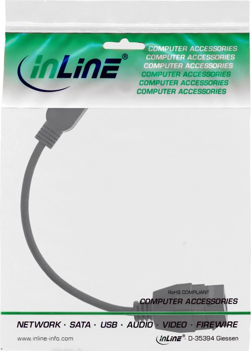 InLine USB-A 3.0 Verlängerungskabel, 5Gb/s, 0.2m