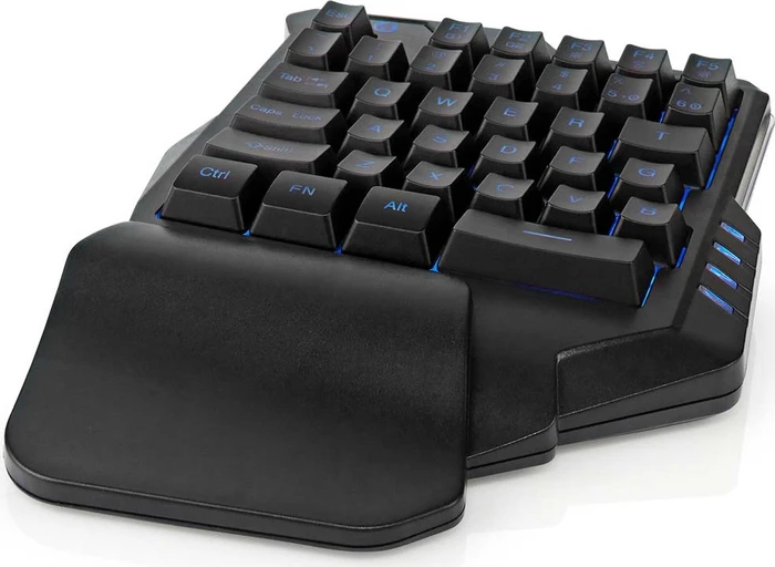 Nedis Einhand-Gaming-Tastatur, schwarz, USB-A (GKBDS110BK) – Bild 3 von 12