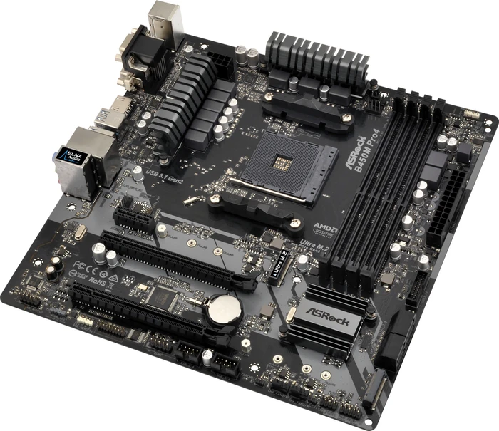 ASRock B450M Pro4 (AMD AM4)