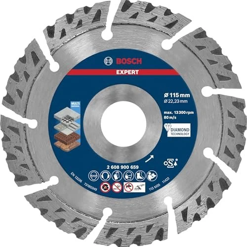 Bosch Professional EXPERT Multi Material Diamanttrennscheibe, 115x2.2x22.23mm, 1 Stück