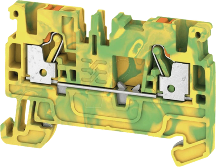 Weidmüller A2C 2.5 PE Schutzleiter-Reihenklemme, PUSH IN, 2.5 mm², grün / gelb