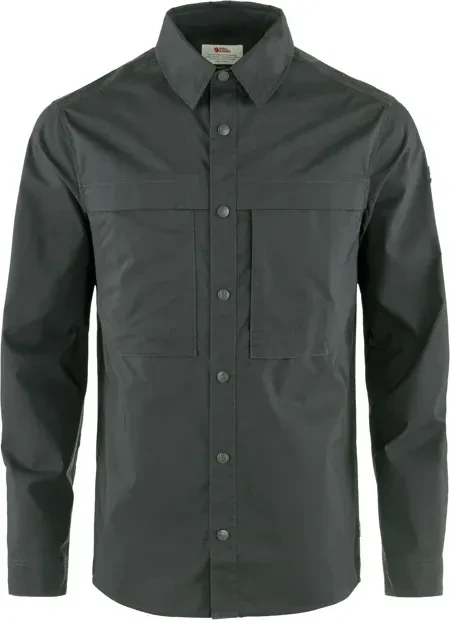 Fjällräven Abisko Trail Hemd langarm dark grey (Herren)