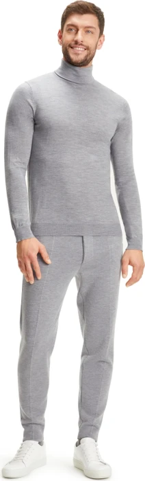 Falke Basic Apparel Rollkragen Pullover light greymel. (Herren)