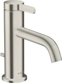 Hansgrohe Axor One Waschbeckenarmatur 70 mit Hebelgriff und Zugstangen-Ablaufgarnitur edelstahloptik