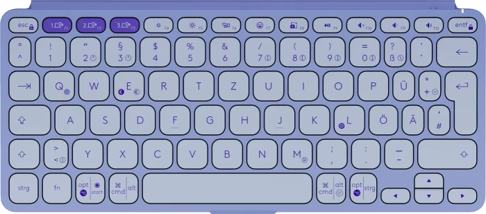 Logitech Keys-To-Go 2, Lilac, Bluetooth, DE