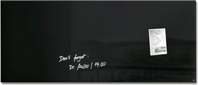 Sigel Artverum Glas-Magnetboard, schwarz, 130x55cm