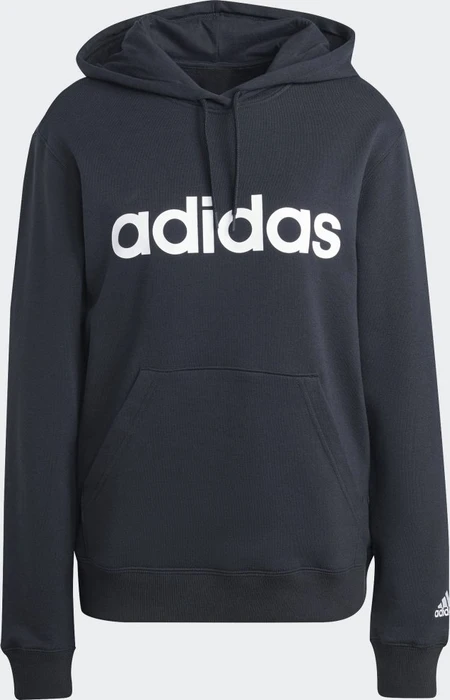 adidas Essentials Linear Hoodie schwarz/weiß (Damen)