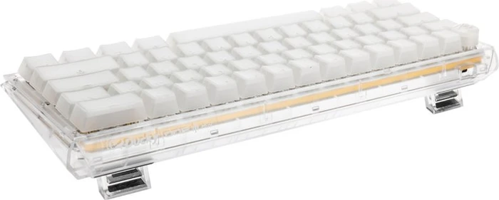 Ducky One 3 Mini PBT, LEDs RGB, Aura White, MX SILENT RGB RED, USB, US