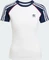 adidas Adicolor 3-Streifen Raglan Slim T-Shirt kurzarm white/night indigo (Damen) Vorschaubild