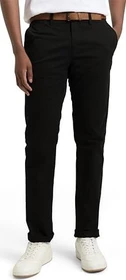 Tom Tailor Chino mit Gürtel Hose schwarz (Herren)