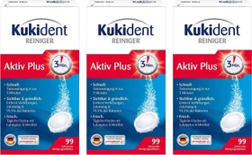 Kukident Aktiv Plus Reinigungstabs, 136 Stück