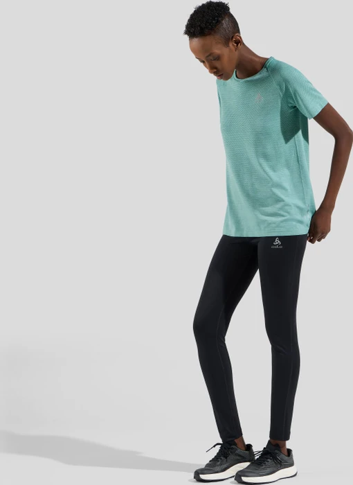 Odlo Essentials Seamless Funktionsshirt kurzarm aqua haze melange (Damen)