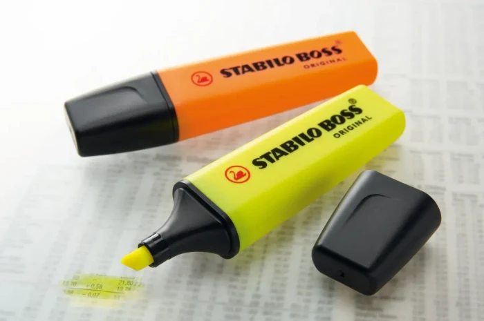 STABILO Boss Original gelb/orange/blau/grün, 4er-Pack, Dose (7004-3) – Bild 11