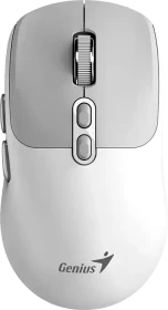 Genius NX-8080S BT Copilot Wireless Silent Mouse, Grey White, USB/Bluetooth (31030042401)