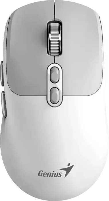 Genius NX-8080S BT Copilot Wireless Silent Mouse, Grey White, USB/Bluetooth