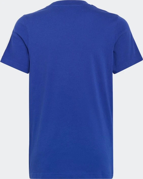 adidas Essentials 3-Streifen Cotton T-Shirt kurzarm semi lucid blue/white (Junior)