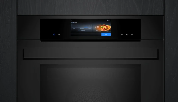 Siemens iQ700 HN978GQM1 Backofen mit Mikrowelle und Dampfunterstützung mattschwarz