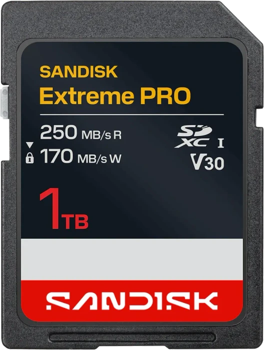 SanDisk Extreme PRO R250/W170 1TB, UHS-I, Class 10