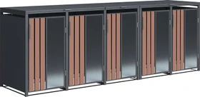 Westmann Status Mülltonnenbox 5x 240l holzoptik