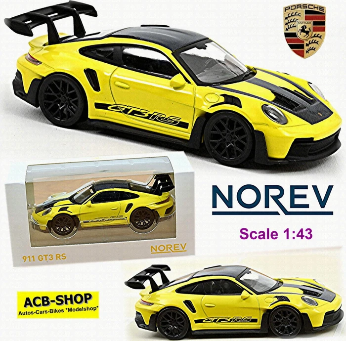Norev Jet-Car Porsche 911 GT3 RS 2022 gelb/schwarz
