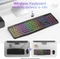 Tecurs Kabellose Gaming Tastatur, schwarz, LEDs RGB, DE Vorschaubild