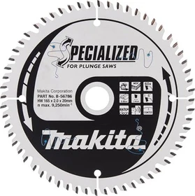 Makita Specialized Kreissägeblatt 60Z, 165x2x20mm, 1 Stück