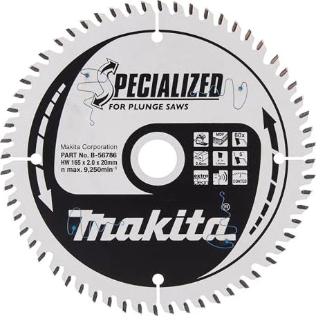 Makita Specialized Kreissägeblatt 60Z, 165x2x20mm, 1 Stück