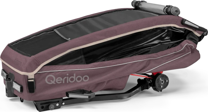 Qeridoo Kidgoo 1 Fahrradanhänger wildberry violet (Modell 2026)