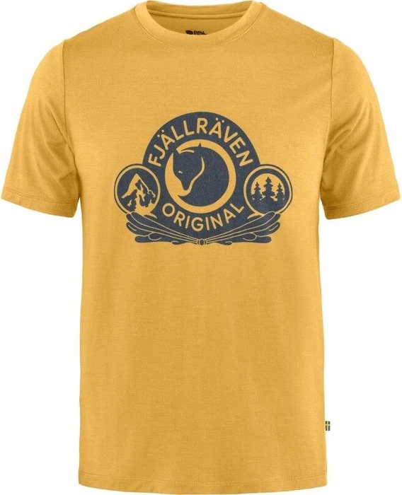 Fjällräven Abisko Wool Classic Funktionsshirt kurzarm ochre (Herren)
