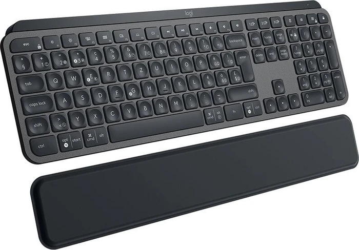 Logitech MX Keys Plus MX Palm Rest, schwarz, USB/Bluetooth, CH