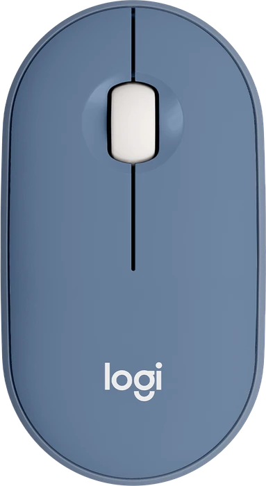 Logitech M350 Pebble Wireless Mouse Blueberry, USB/Bluetooth