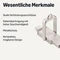 AmazonBasics Dual Thumb Drive Memory Stick 128GB Champagner-Silber, USB-A + USB-C, USB 3.2 Gen 1×1 Vorschaubild