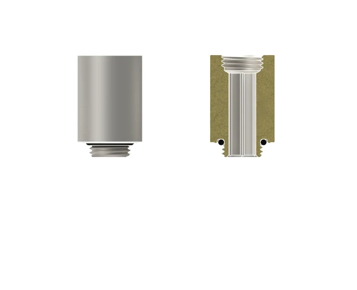 Thermal Grizzly DeltaMate Extender MF28, Verlängerung, G1/4", matt nickel