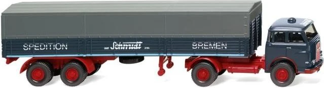 Wiking Pritschensattelzug MAN Pausbacke Sped. Schmidt