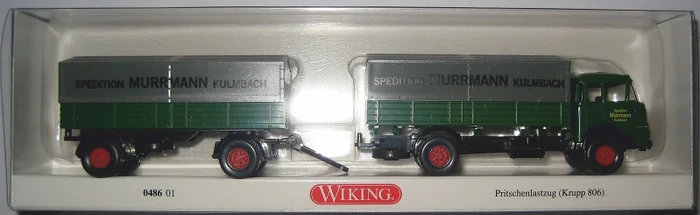 Wiking Klassik Edition Pritschenlastzug (Krupp 806) Spedition Murrmann