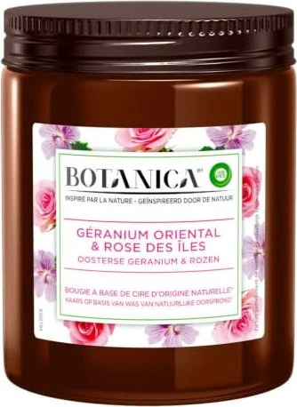 Air Wick Botanica Island Rose & African Geranium Duftkerze, 205g