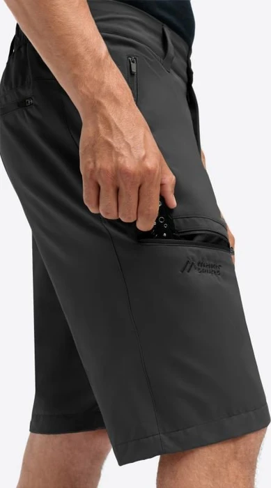 Maier Sports Nil Loop Bermuda Hose kurz schwarz (Herren)